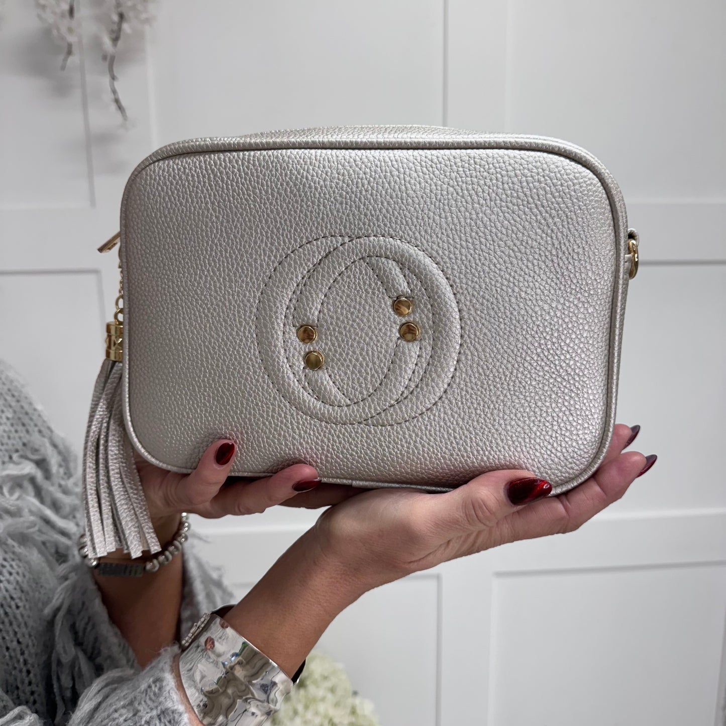 Lucy: CC logo cross body camera bag