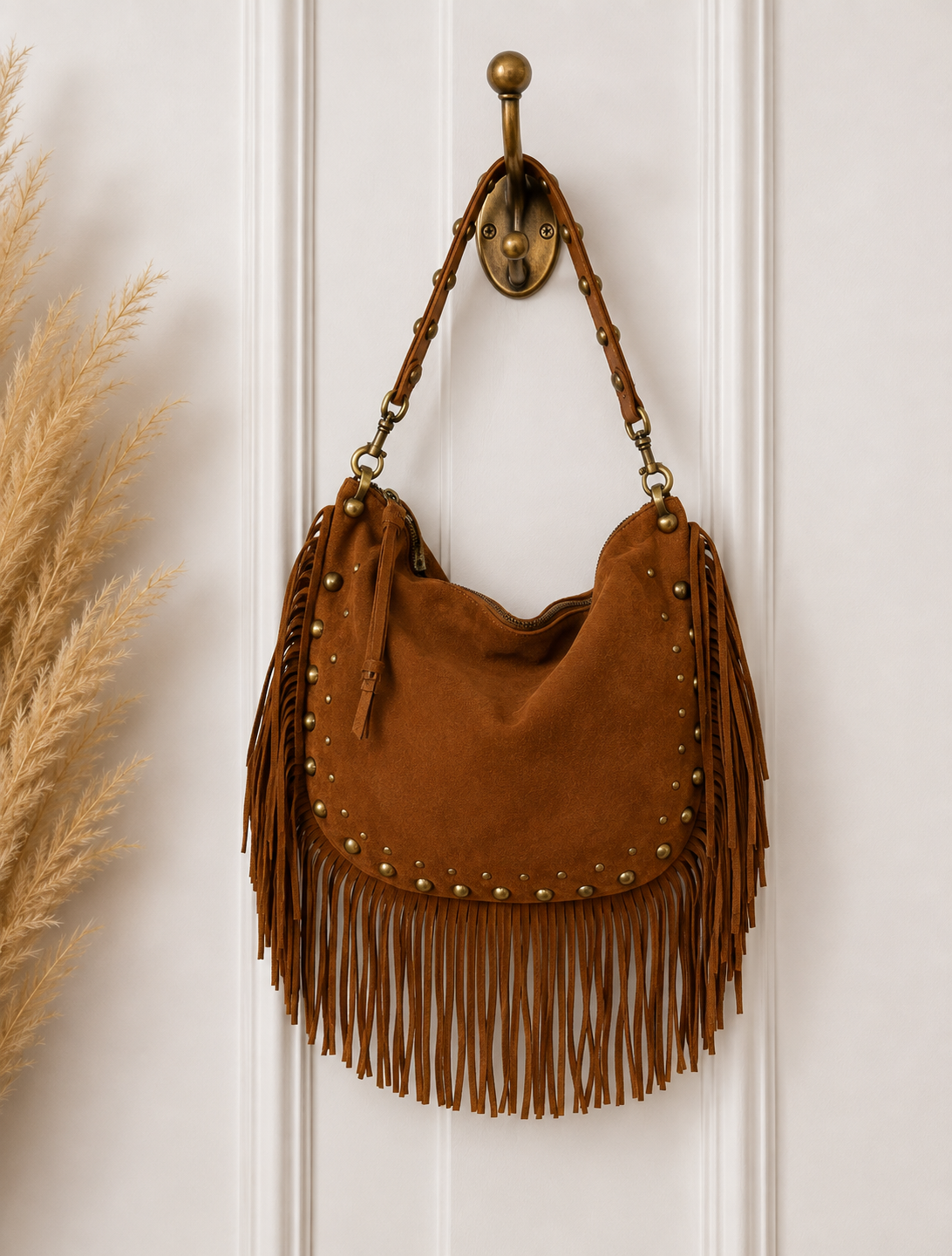 Athena: Large boho fringe bag. 2 colours