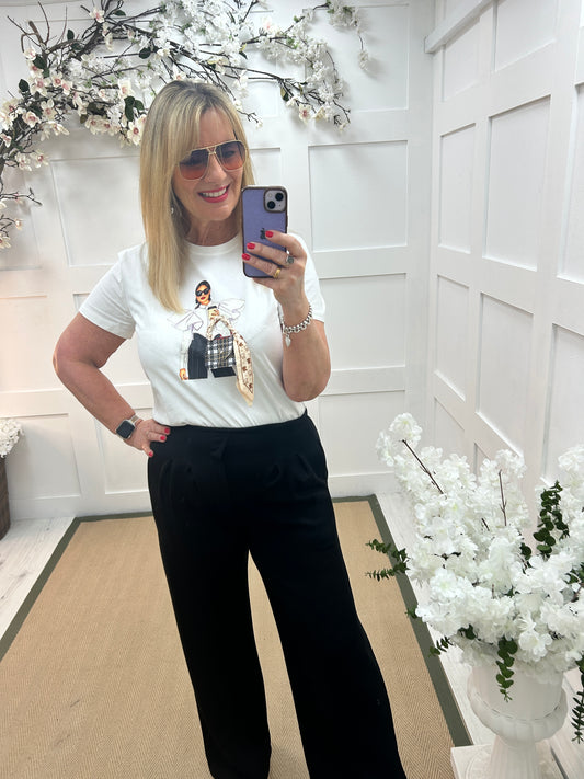 Kim: Graphic girl T shirt. 2 sizes