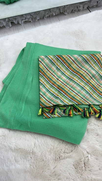 Louisa: Wool lightweight poncho & scarf set