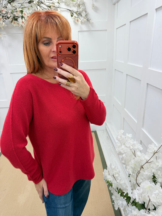 Peppa: Plain long knitted top. One size: 10-16. Various colours. BUY 2 GET 15% OFF.