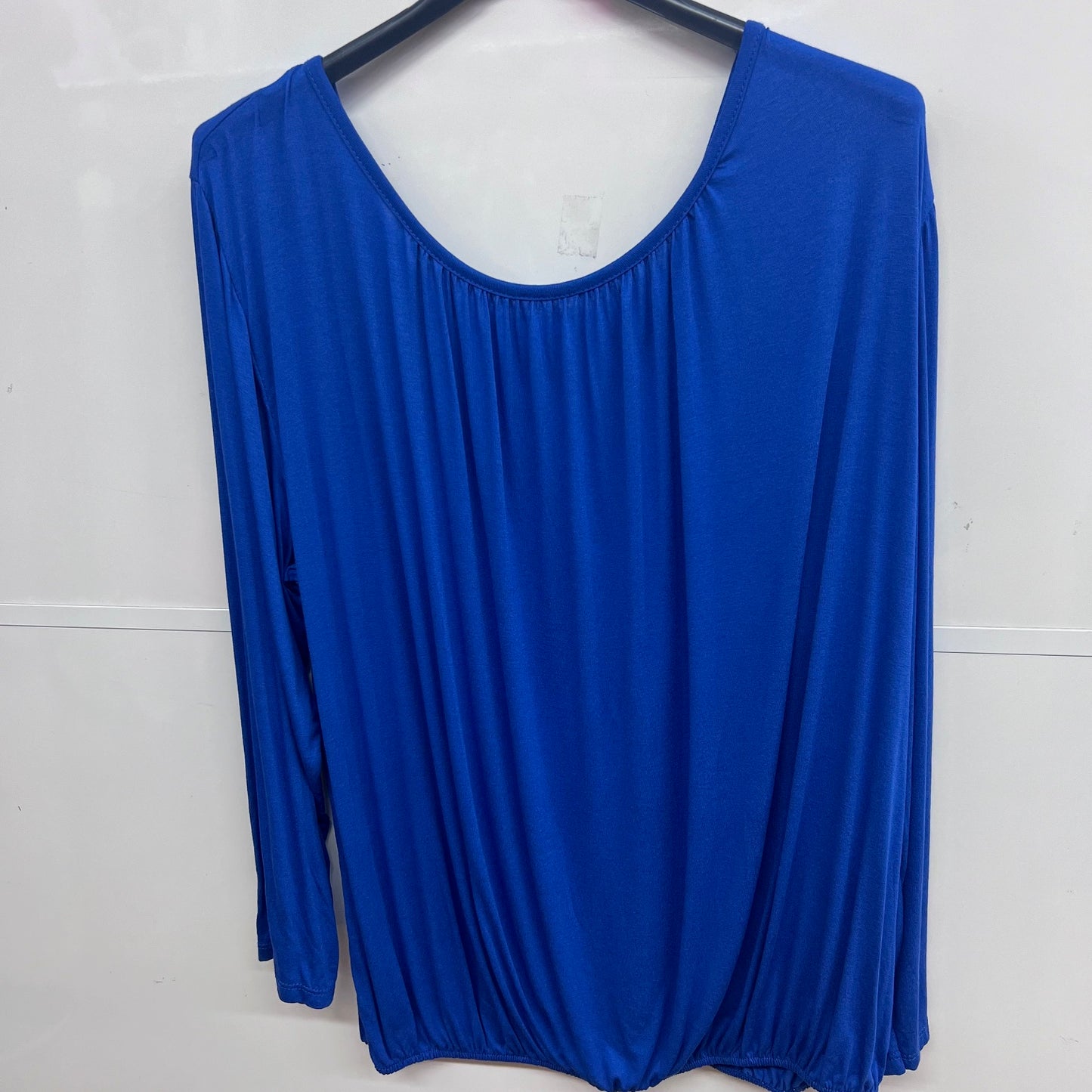 Emma: Long sleeved bubble hem top. One size 16-22
