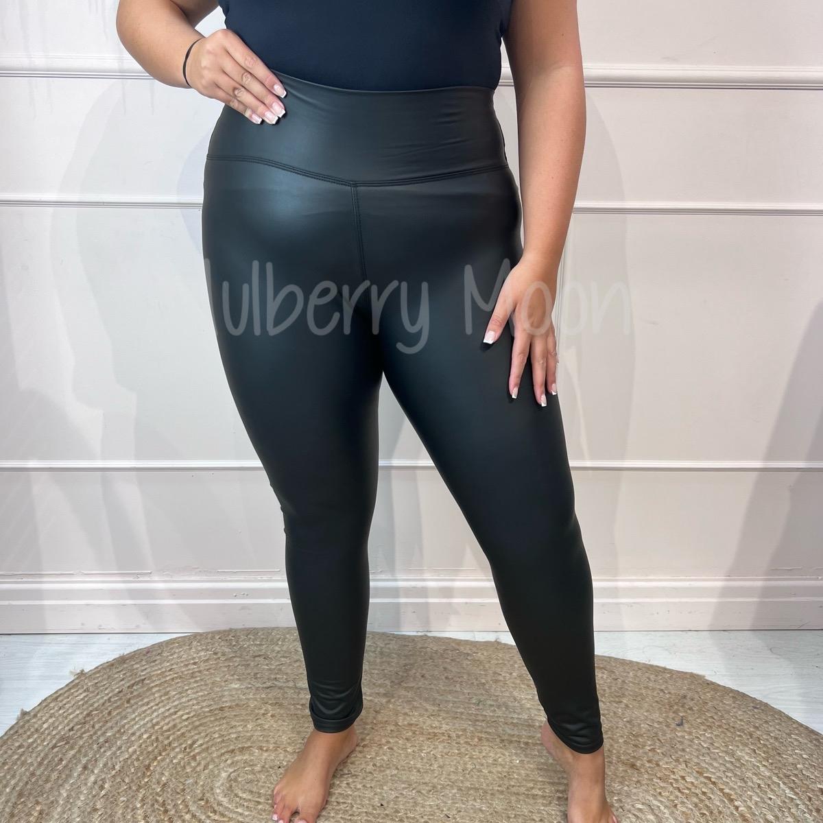 Erin: Luxury faux leather leggings. Sizes 10-22 – Mulberry Moon