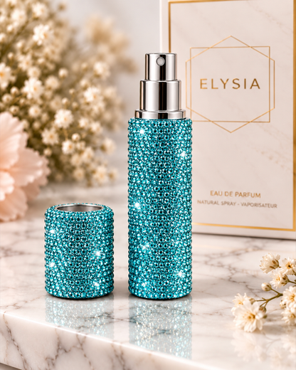 Crystal refillable perfume atomiser-10ml. Various colours