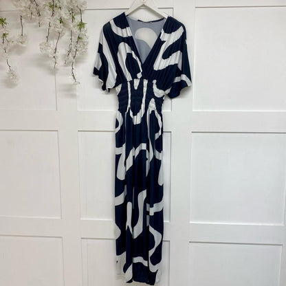 Eva: Stretchy maxi wrap dress. One size 12-24