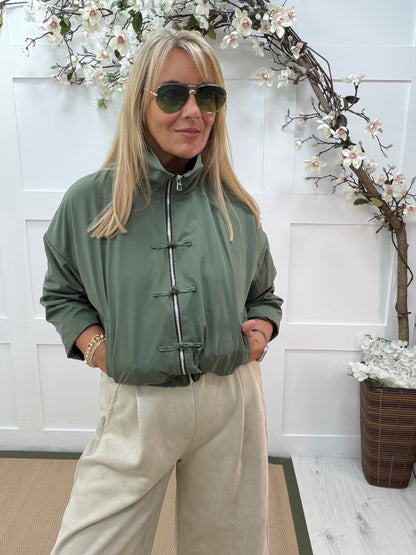 Heidi: Plain showerproof bomber jacket. One size 10-16. 5 colours