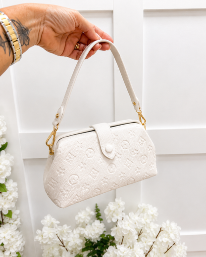 Louisa: Small top handle crossbody bag. 3 colours