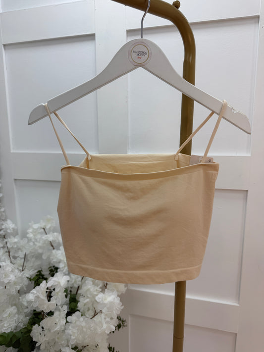 Bella: Padded strappy bralette. One size 8-16. 3 colours