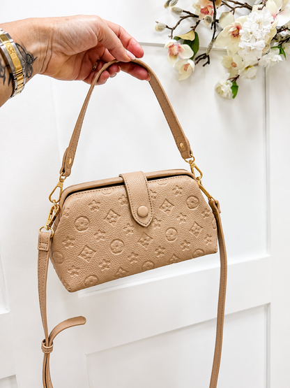 Louisa: Small top handle crossbody bag. 3 colours