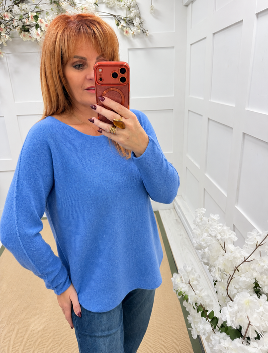 Peppa: Plain long knitted top. One size: 10-16. Various colours. BUY 2 GET 15% OFF.