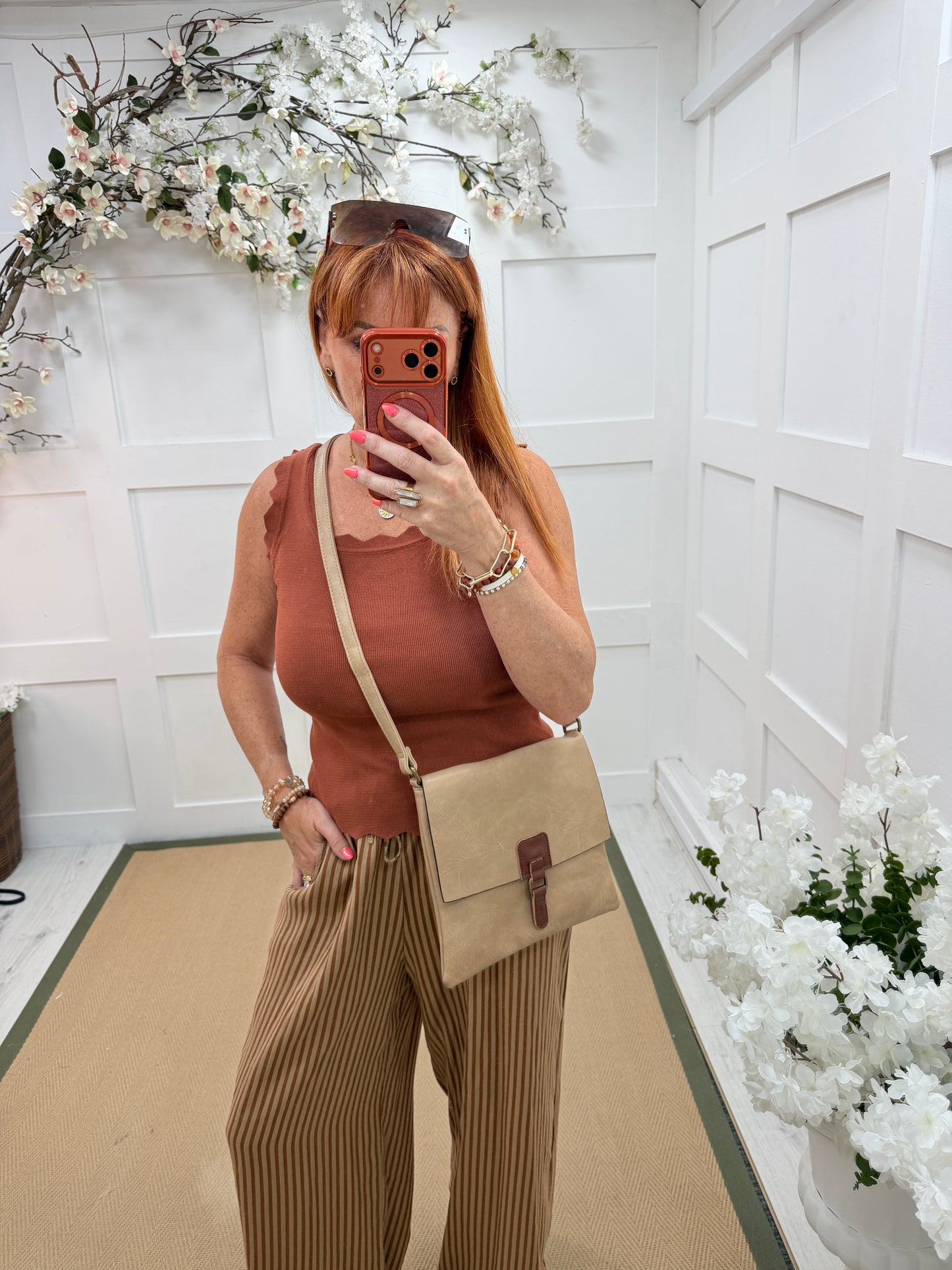 Savanna: Soft faux leather cross body satchel bag. 4 colours