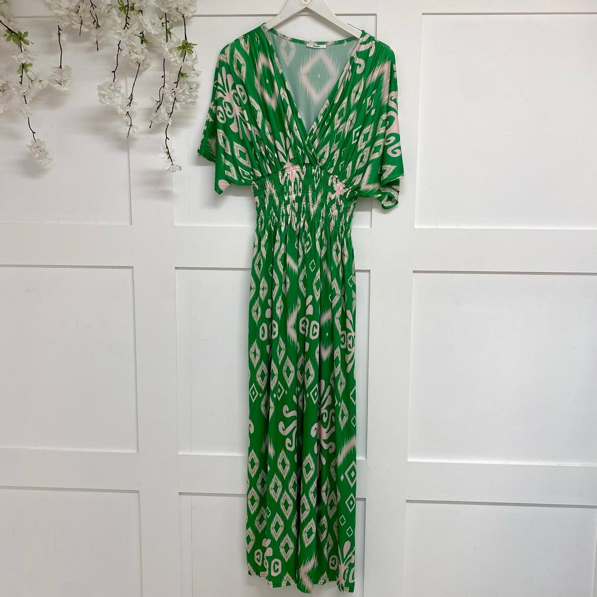 Eva: Stretchy maxi wrap dress. One size 12-24