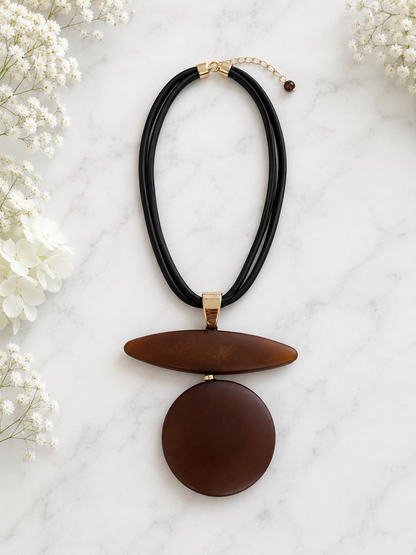 Meena: Large resin statement necklace. 3 colours