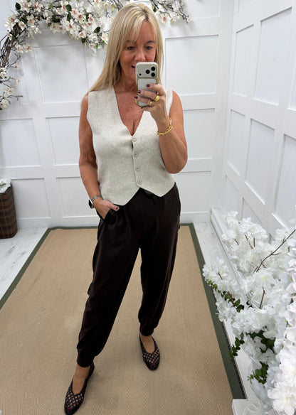 Josie: Dressy joggers. One size: 10-16. 3 colours