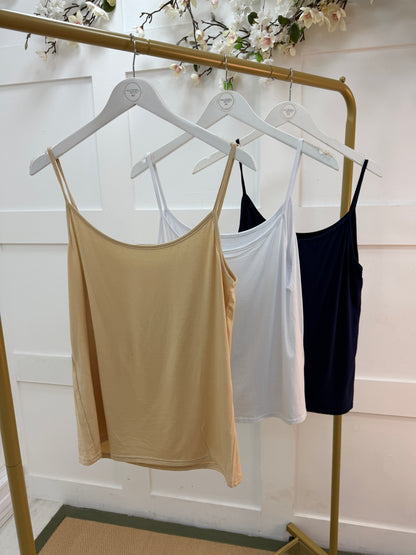 Peppa: Cream strappy vest top. One size: 12-16