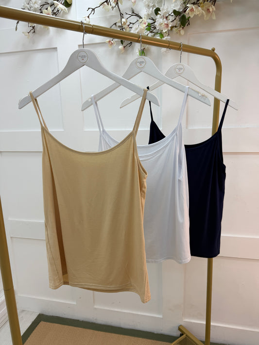 Peppa: Cream strappy vest top. One size: 12-16