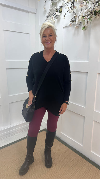 Stacey: Burgundy high waist energy leggings. 3 sizes