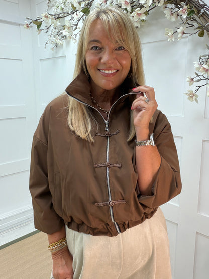 Heidi: Plain showerproof bomber jacket. One size 10-16. 5 colours