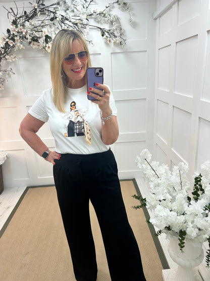 Kim: Graphic girl T shirt. 2 sizes