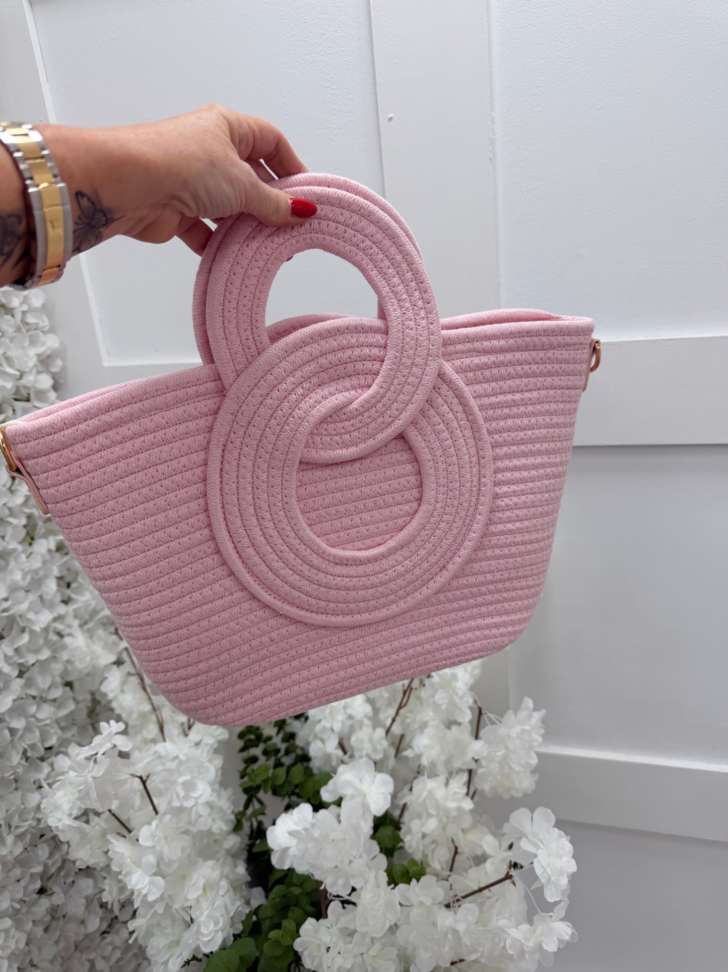 Indie: Large macrame rope tote bag. 4 colours