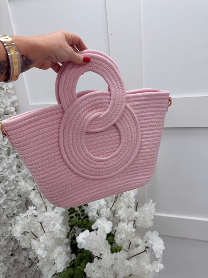 Indie: Large macrame rope tote bag. 4 colours