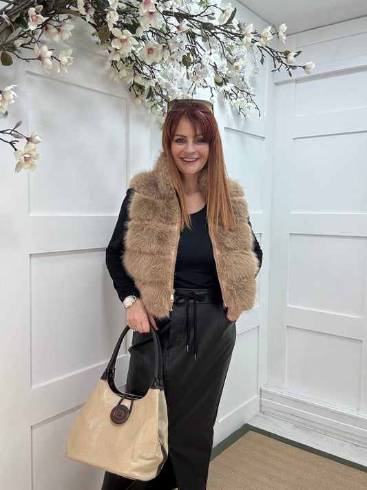 Pipa: Cream slouchy big button shoulder bag.