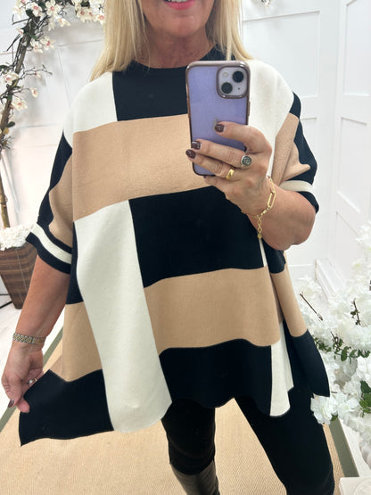 Codi: Block colour knit. One size: 16-24