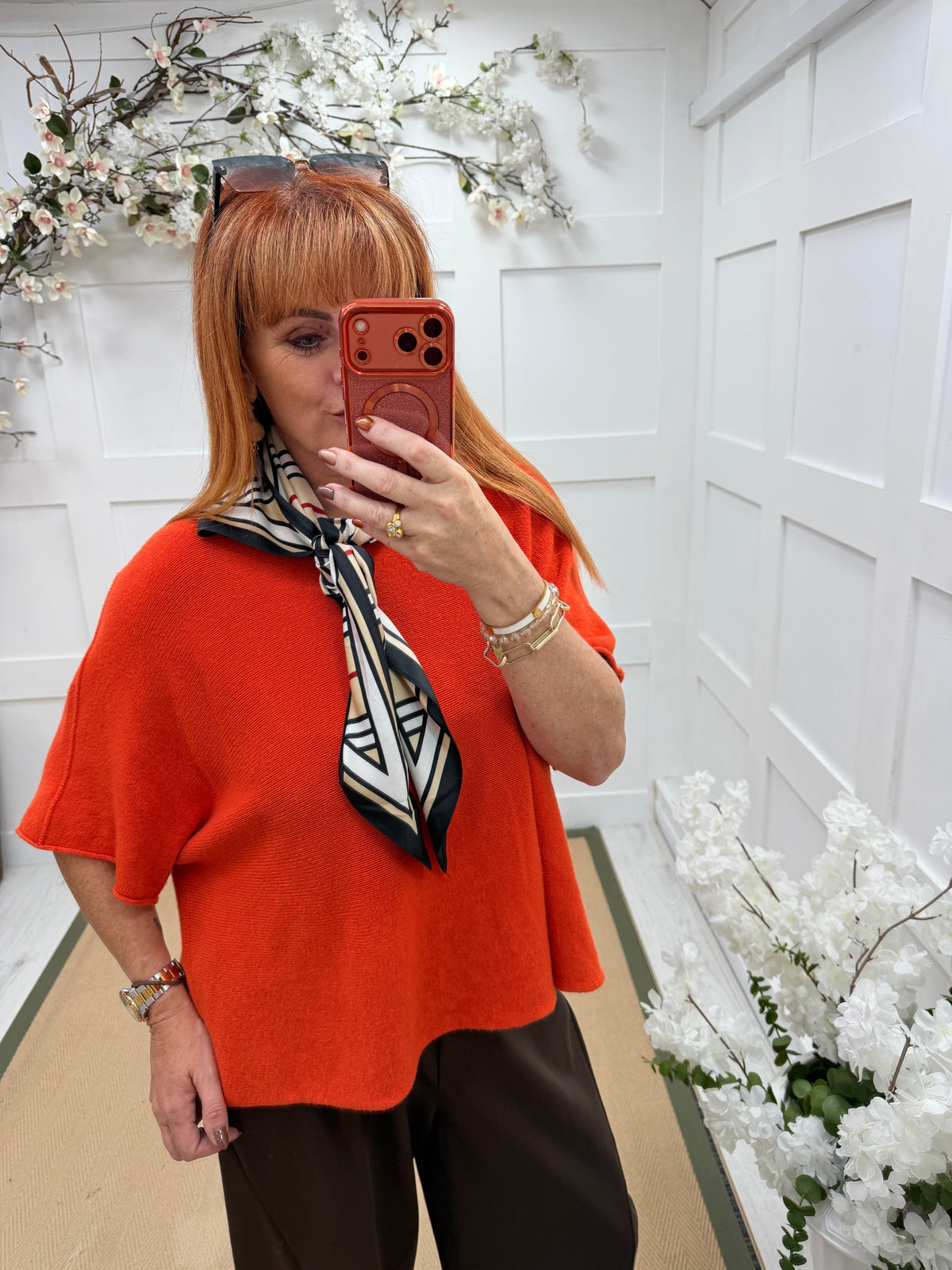Carrie: Short knitted top. One size: 12-18/20. Various colours