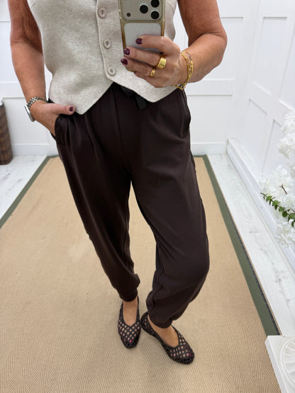 Josie: Dressy joggers. One size: 10-16. 3 colours