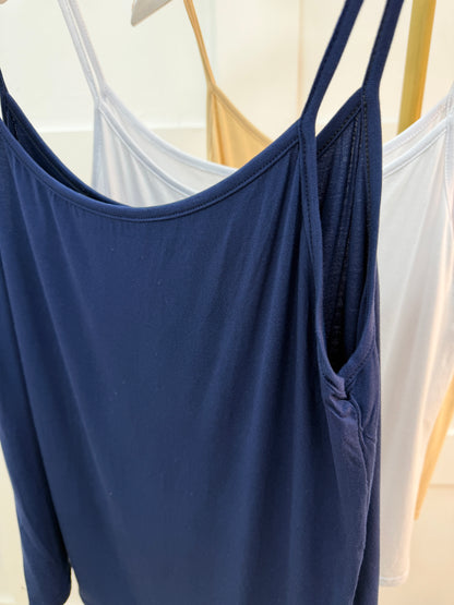 Peppa: Navy strappy vest top. One size: 12-16