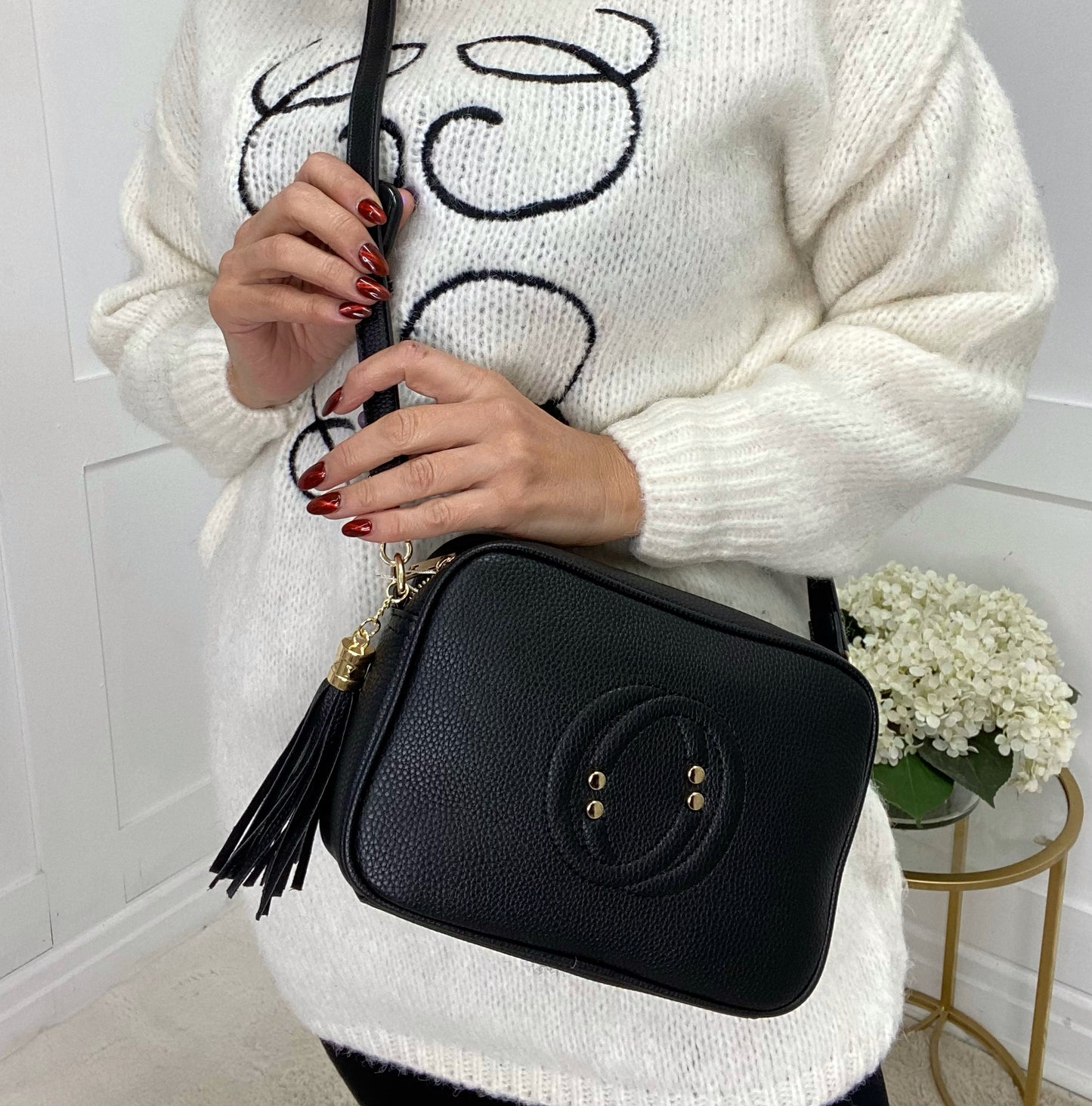 Lucy: CC logo cross body camera bag