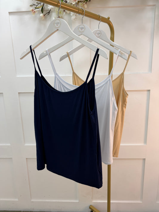 Peppa: Navy strappy vest top. One size: 12-16