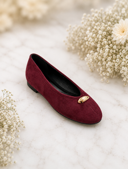 Bindi: Suede style ballet flats: Sizes: 3-8. 2 colours