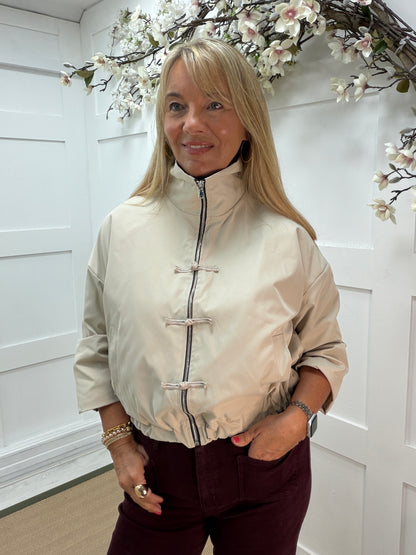 Heidi: Plain showerproof bomber jacket. One size 10-16. 5 colours