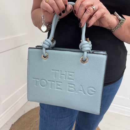 Tammy: Blue knot handle Tote bag