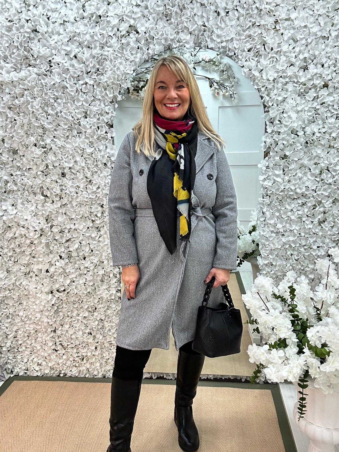 Camille: Grey trench coat . One size 10-16