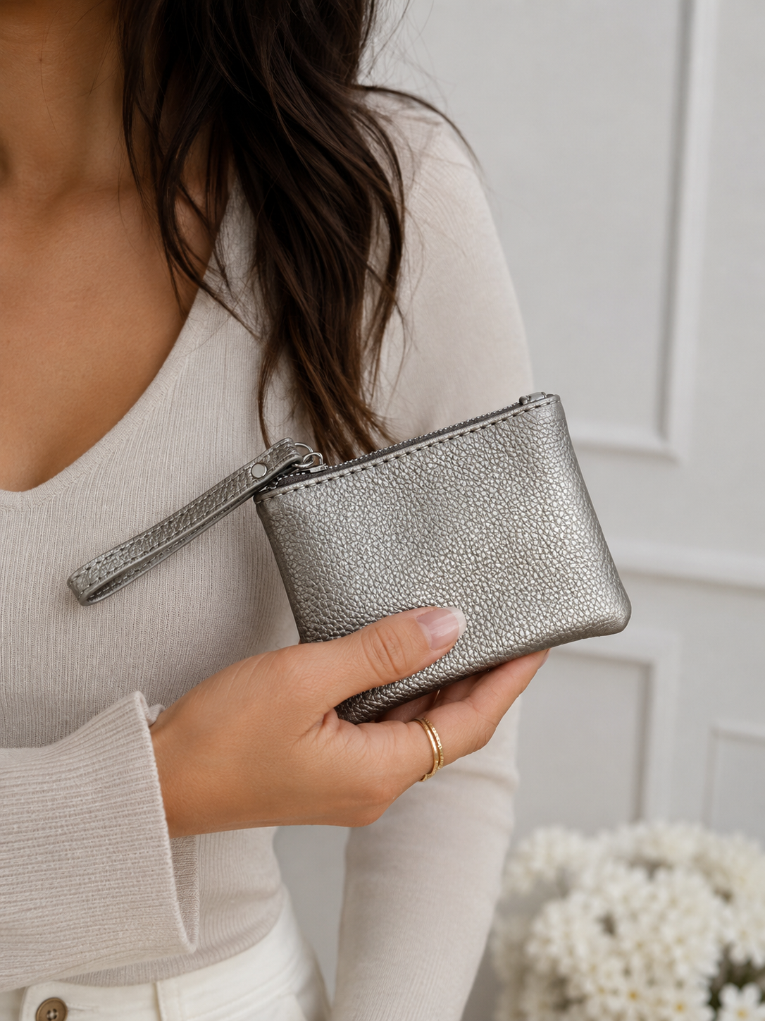 Pippa: Faux leather coin purse. 5 colours