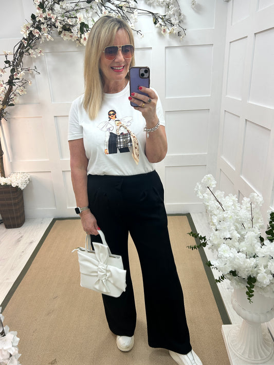 Kim: Graphic girl T shirt. 2 sizes