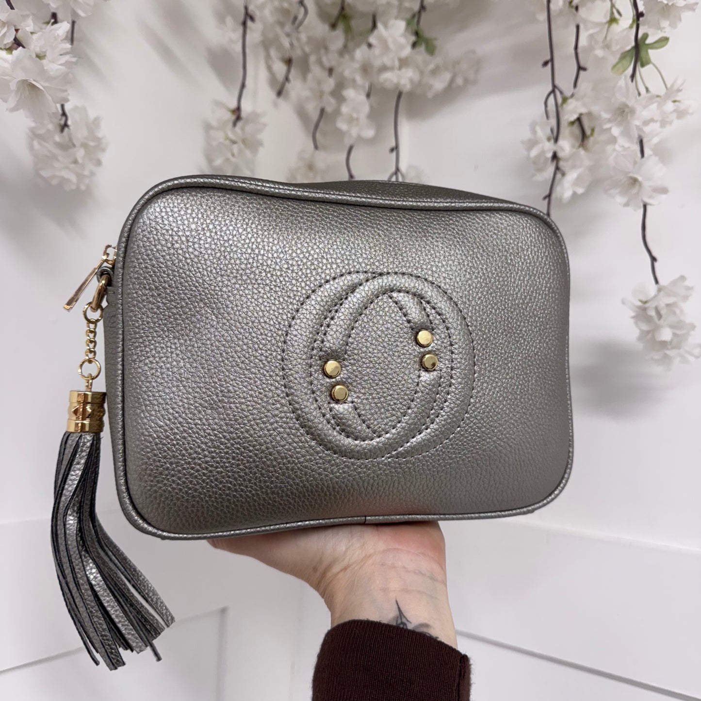 Lucy: CC logo cross body camera bag