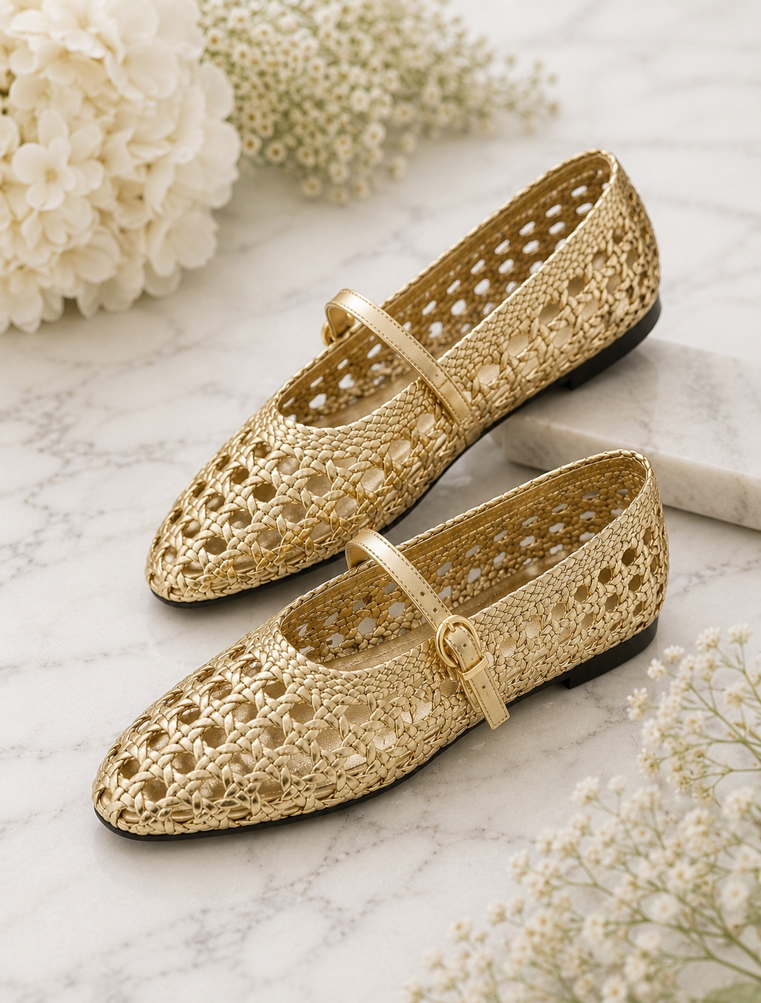 Lottie: Mesh Mary Jane ballet flats: Sizes: 3-8. 2 colours
