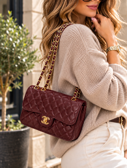 Palma: Designer inspired quilted bag. Various colours
